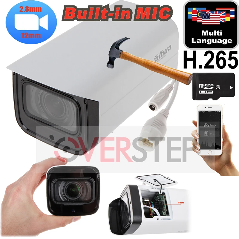 Оригинальный Dahua DH IPC HFW4433F ZSA камера с подсветкой 2 7 мм ~ 13 5 варифокальный