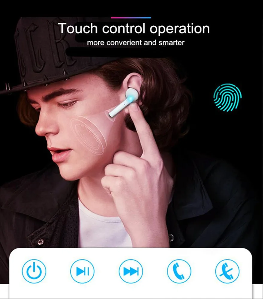 Новый K1 Mini TWS беспроводные наушники bluetooth с зарядным устройством Спортивная
