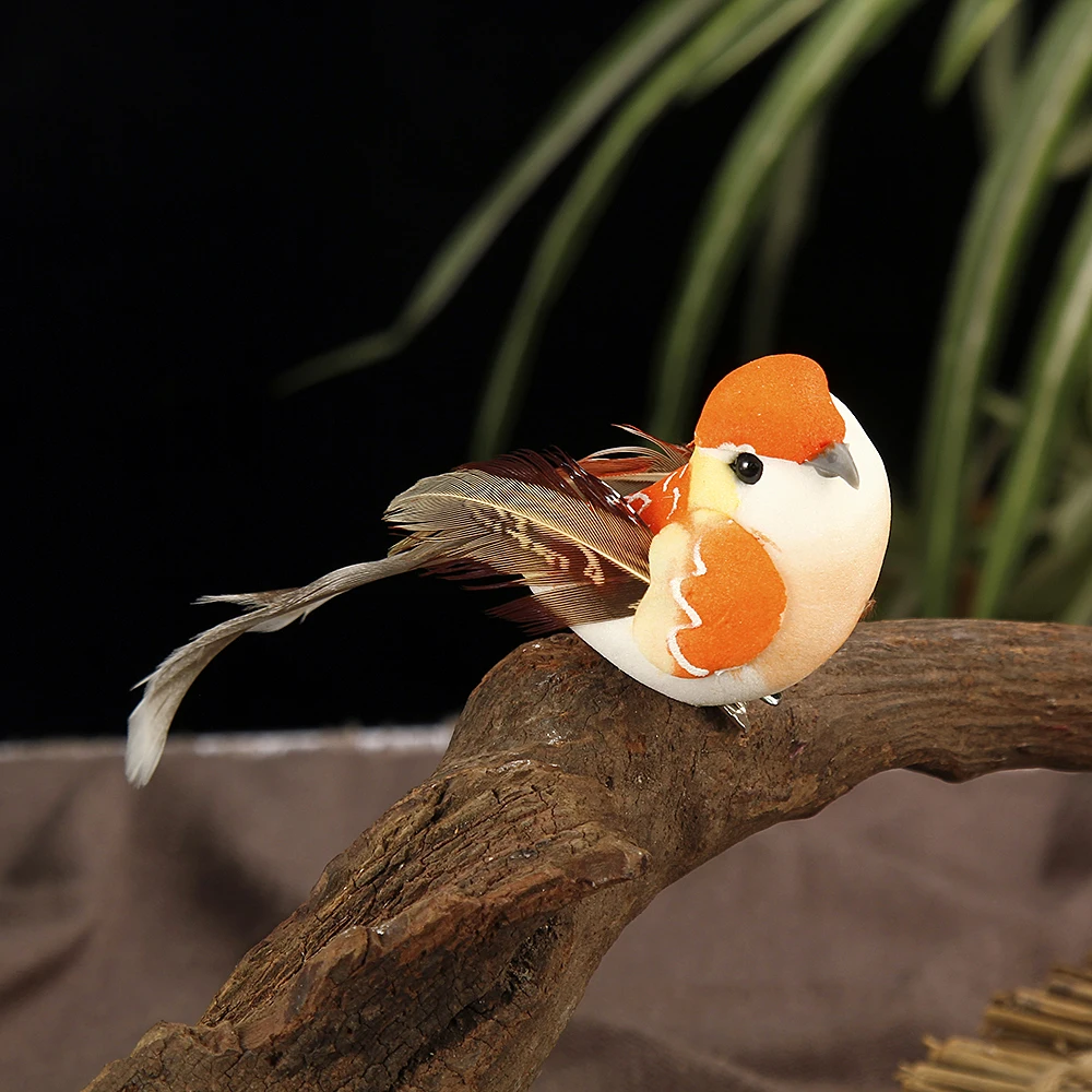 12 шт. искусственная имитация птицы Мини Попугай реквизит птица ручной работы