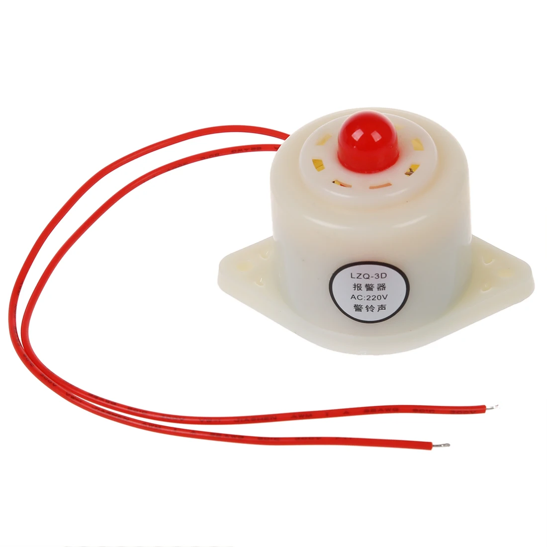 

Brand New BJ-3 AC220V Industrial LED Blinker Red Alarm Siren Buzzer 100dB White