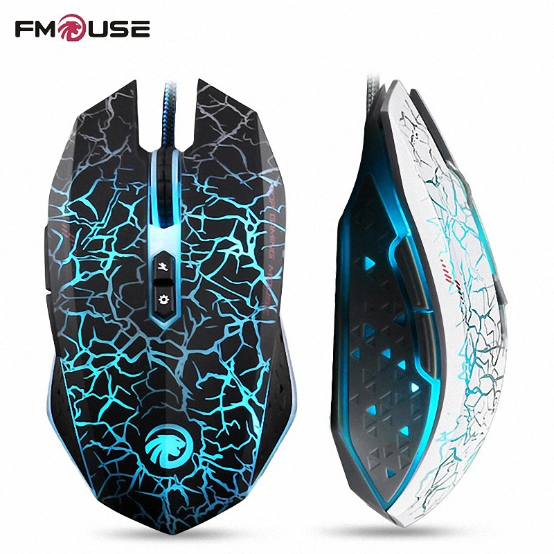 Оригинальная игровая мышь F MOUSE X8 Dazzle Color Diamond Edition проводная геймерская оптическая