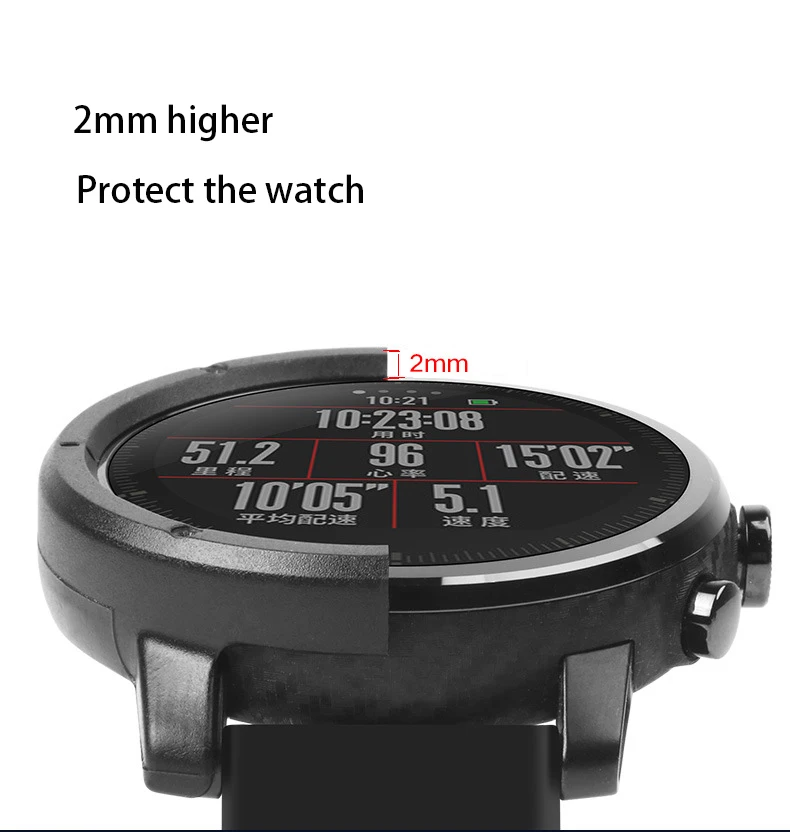 PC защитный чехол для Xiaomi Huami Amazfit Stratos 2 2s Чехол для смарт часов полный защитный чехол s красочный чехол для часов