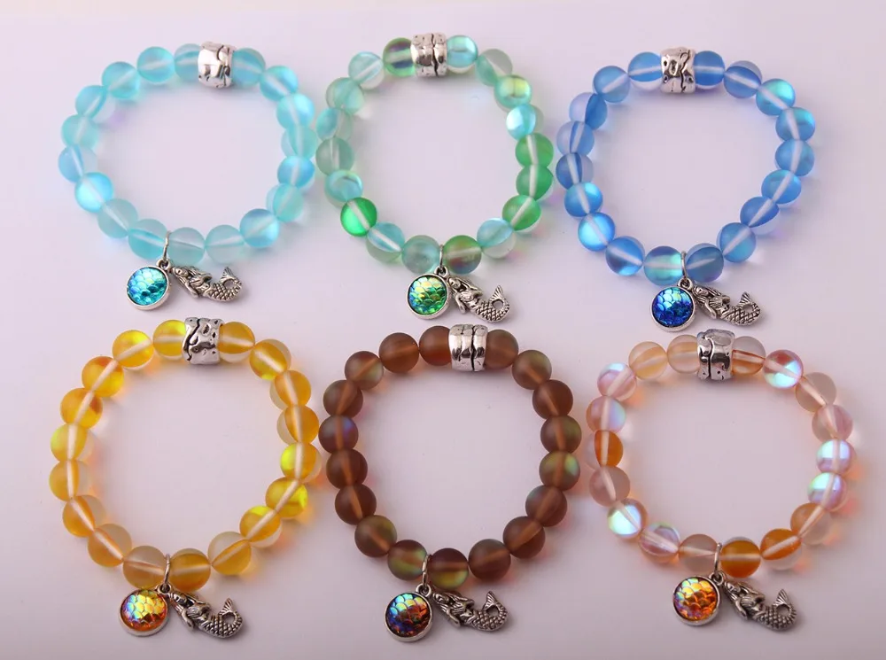 Новый модный браслет 10 мм красивый блестящий Кристальный камень винтажный с