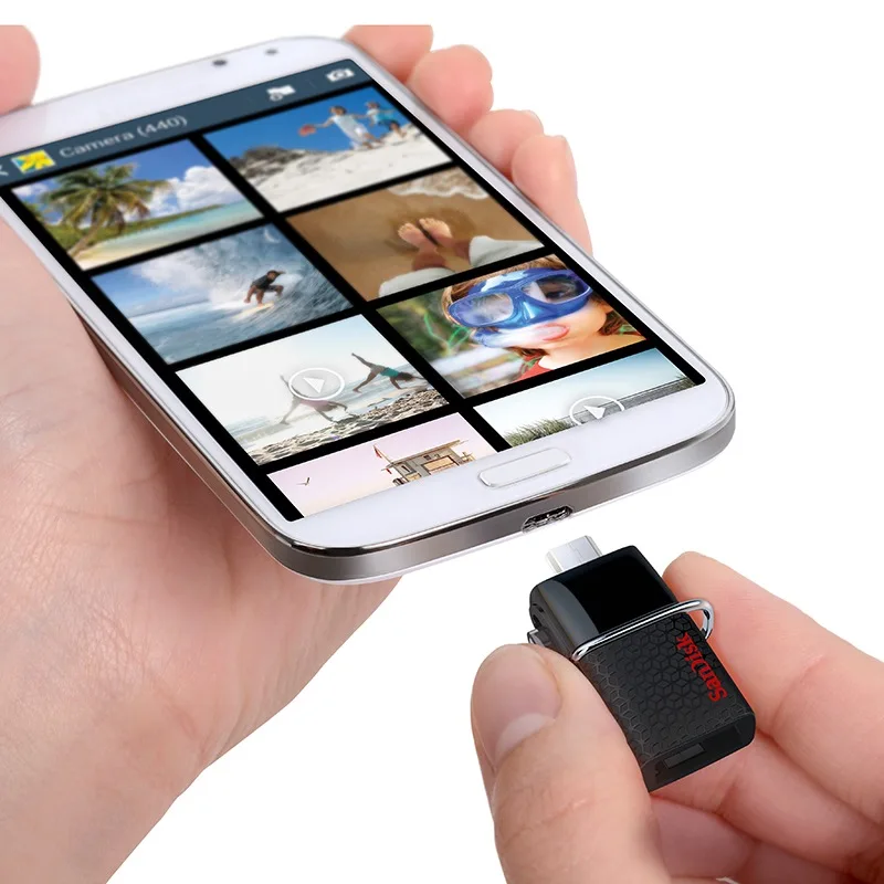 Флеш накопитель SanDisk двойной USB 3 0 OTG флеш накопители SDDD2 130 м/с 16 ГБ 32 64 128 для