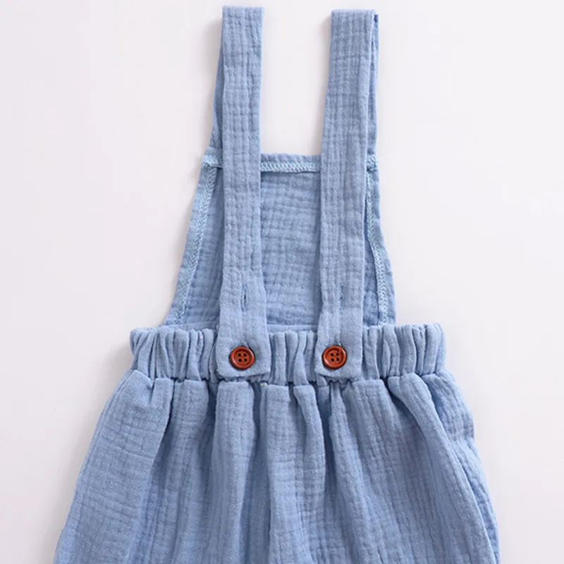 2018 г. модные брендовые Детский джинсовый комбинезон для мальчиков и девочек