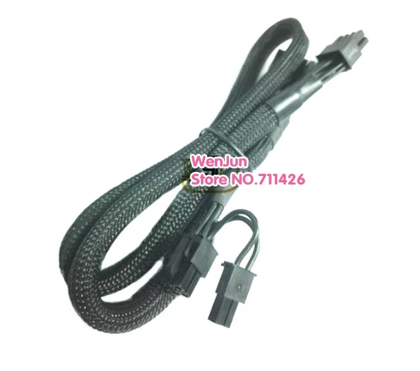 Высококачественный модульный кабель питания с черным рукавом двойной 8 (6 + 2) Pin