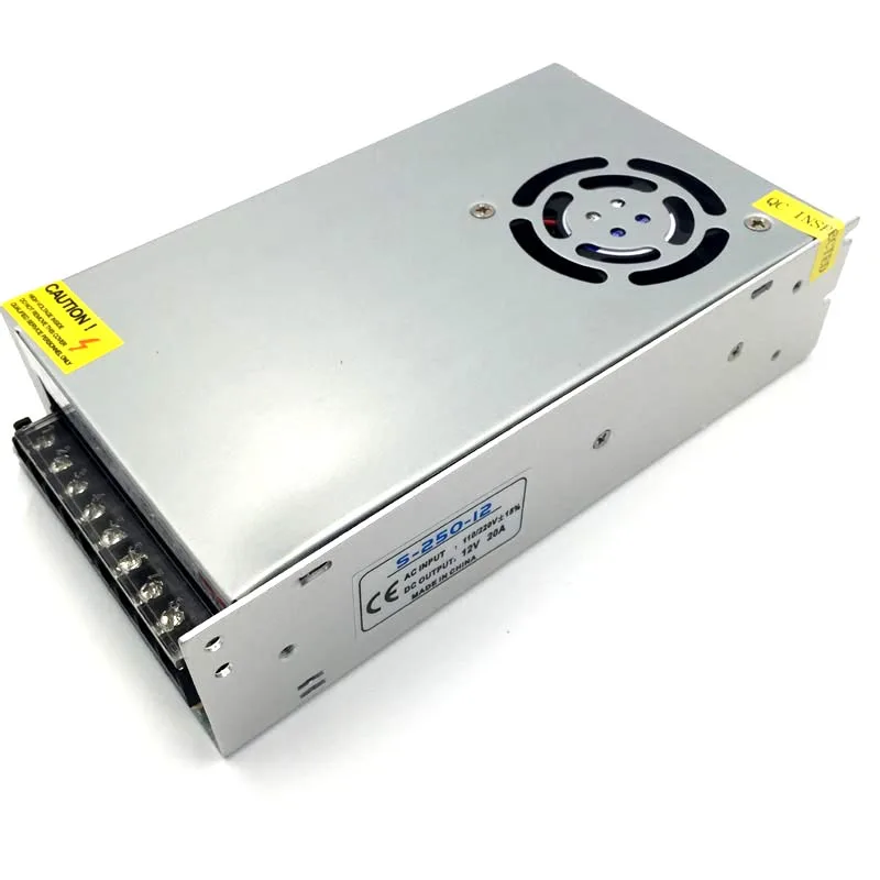 12V 20A светодиодный Питание для 5050 5630 3014 Светодиодный полосы трансформатор | Лампы
