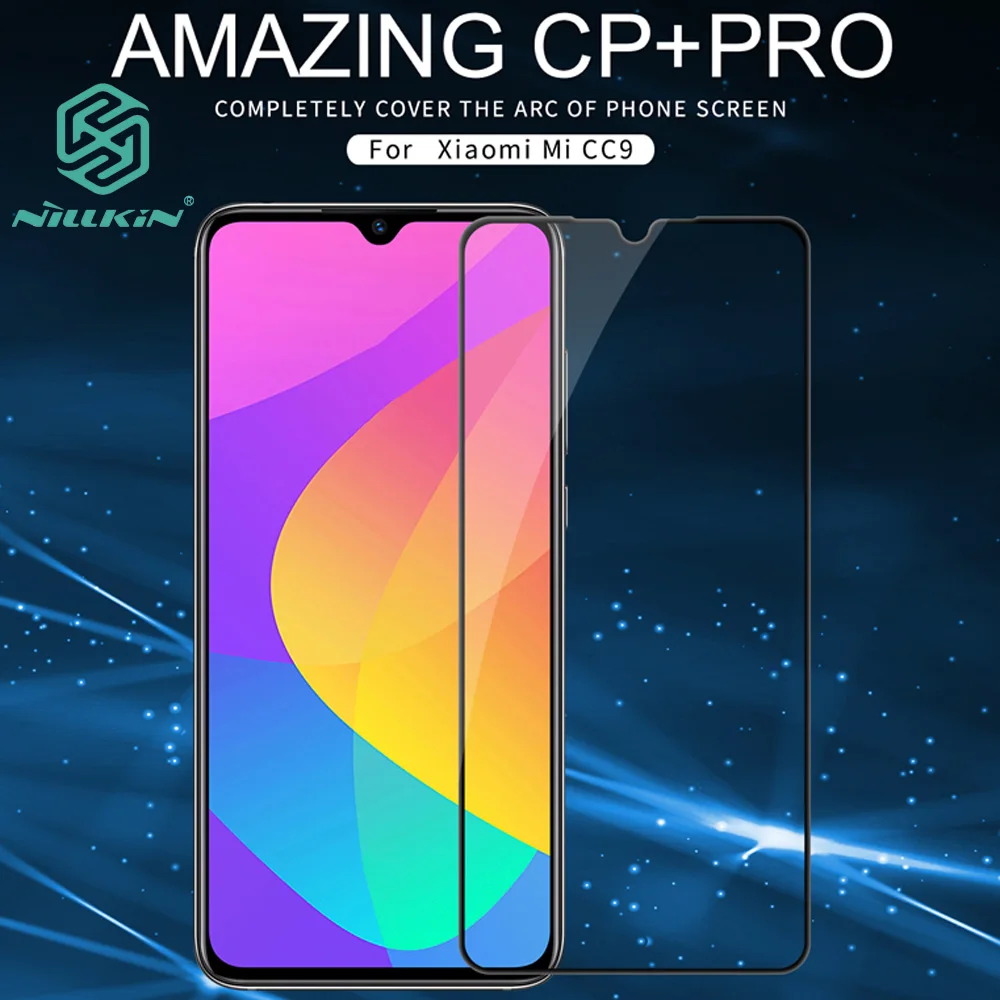 Nillkin CP + Pro закаленное стекло для Xiaomi mi A3 CC9 CC9e защитный олеофобный полный экран