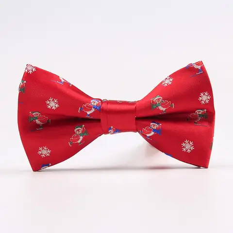 Мужской галстук-бабочка Ricnais, с рождественской елкой