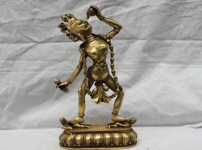 Тибетская буддистская медная Статуэтка Fane Vajrayogini Vajravarahi Dakini Будда | Дом и сад