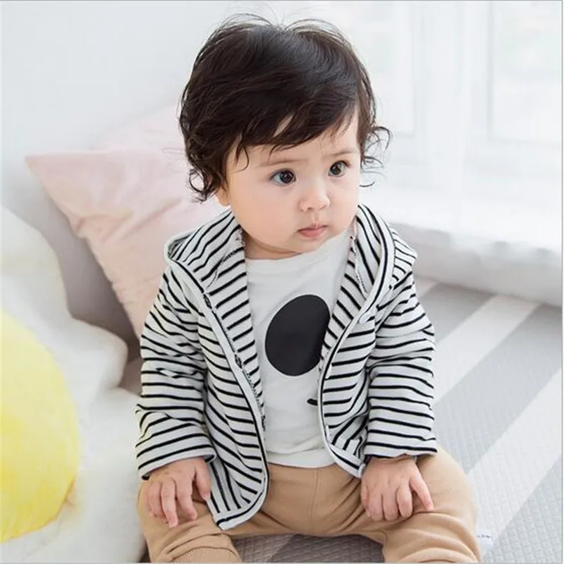 2018 новая детская одежда для новорожденных девочек в полоску с длинными рукавами