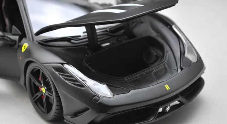 1:18 Ferari 458 SP сплав супер бегущая модель автомобиля матовый черный твердый Переплет