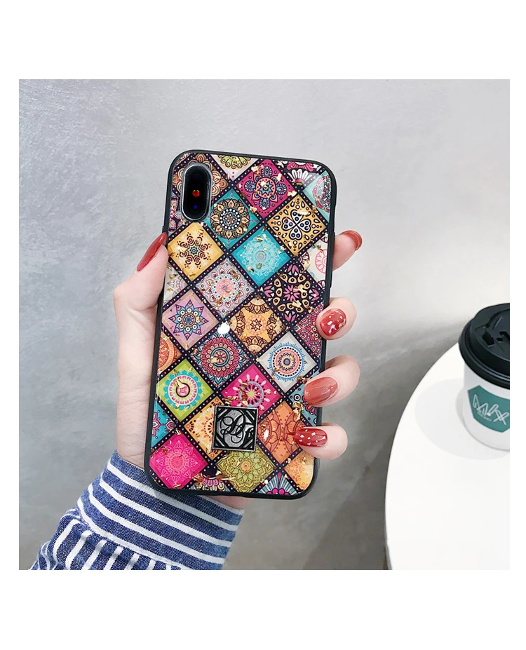 GlamPhone чехол с геометрическим рисунком, сетчатый чехол для телефона для iphone 11 XS Max, чехол для iphone XR X 8 7 6S 6 Plus, роскошный блестящий чехол в стиле ретро