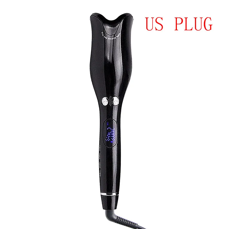 US PLUG Автоматическая Плойка для завивки волос, палочка для завивки волос, 360 градусов, волшебный ролик, щипцы для завивки волос, вращающиеся керамические салонные Инструменты для укладки волос, Прямая поставка - Цвет: US PLUG