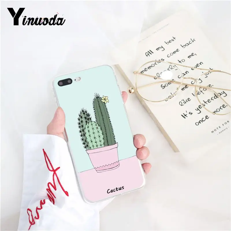 Yinuoda конфетный цветной чехол для телефона с принтом листьев банана iPhone 6S 6plus 7plus 8