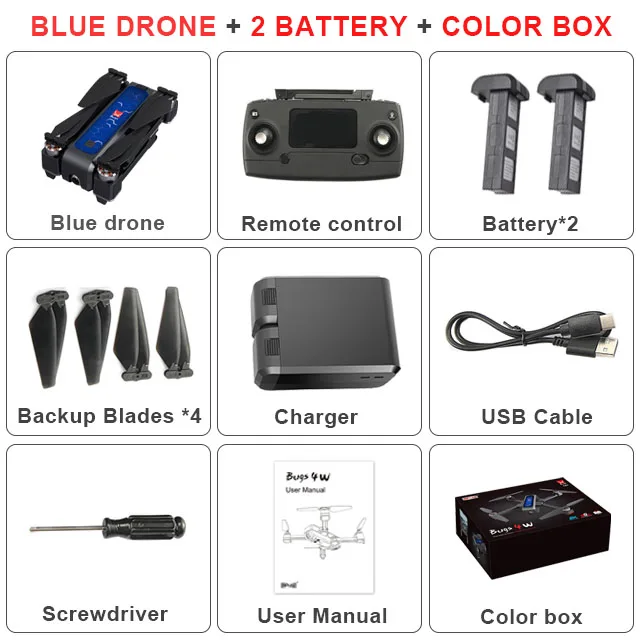 2Battery MJX Bugs 4W B4W gps бесщеточный складной Радиоуправляемый Дрон 5G Wifi FPV с камерой 2K анти-встряхивание оптического потока RC Квадрокоптер VS F11 - Цвет: 2Battery