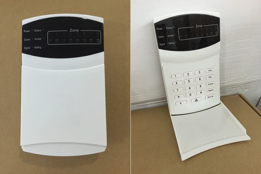 1 комплект) Домашняя безопасность Самозащита PSTN GSM SMS сигнализация 315/433 МГц 16 проводов и беспроводных зон светодиодный с клавиатурой охранная сигнализация