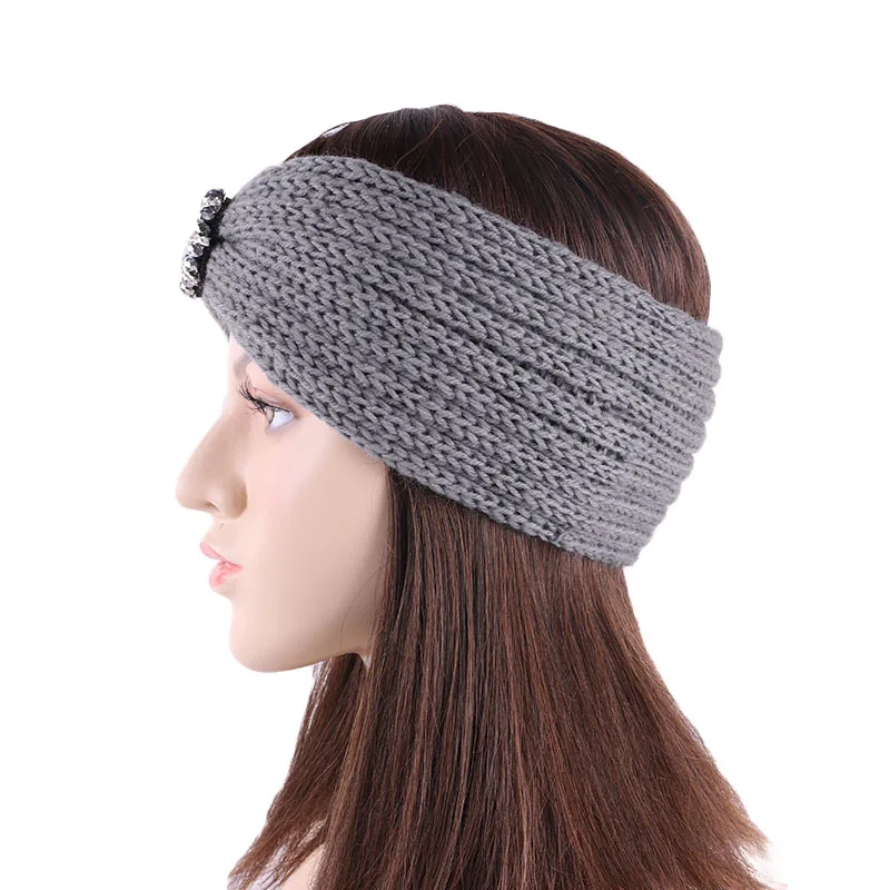 Jewerly Hedband зимняя перекрестная вязка для волос повязка на голову тюрбан