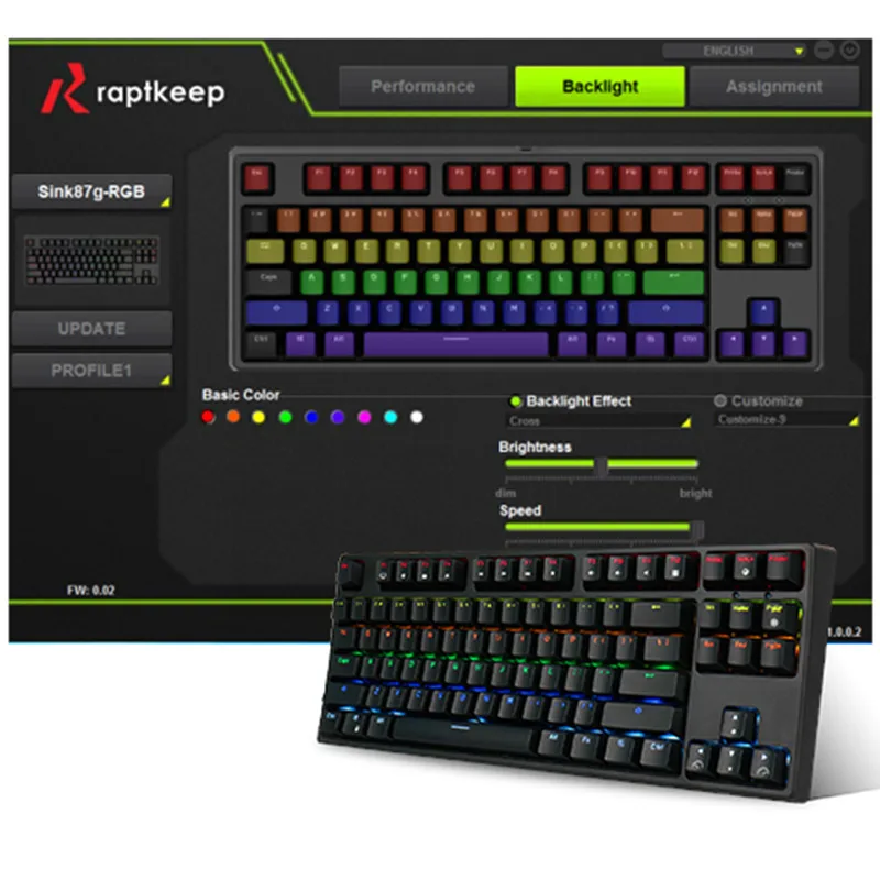 

RK Sink87G Wireless Mechanical Gaming Keyboard Blue Brown Switch ROYAL KLUDGE 2.4G RGB LED Backlight for PC Laptop Notebook MMO