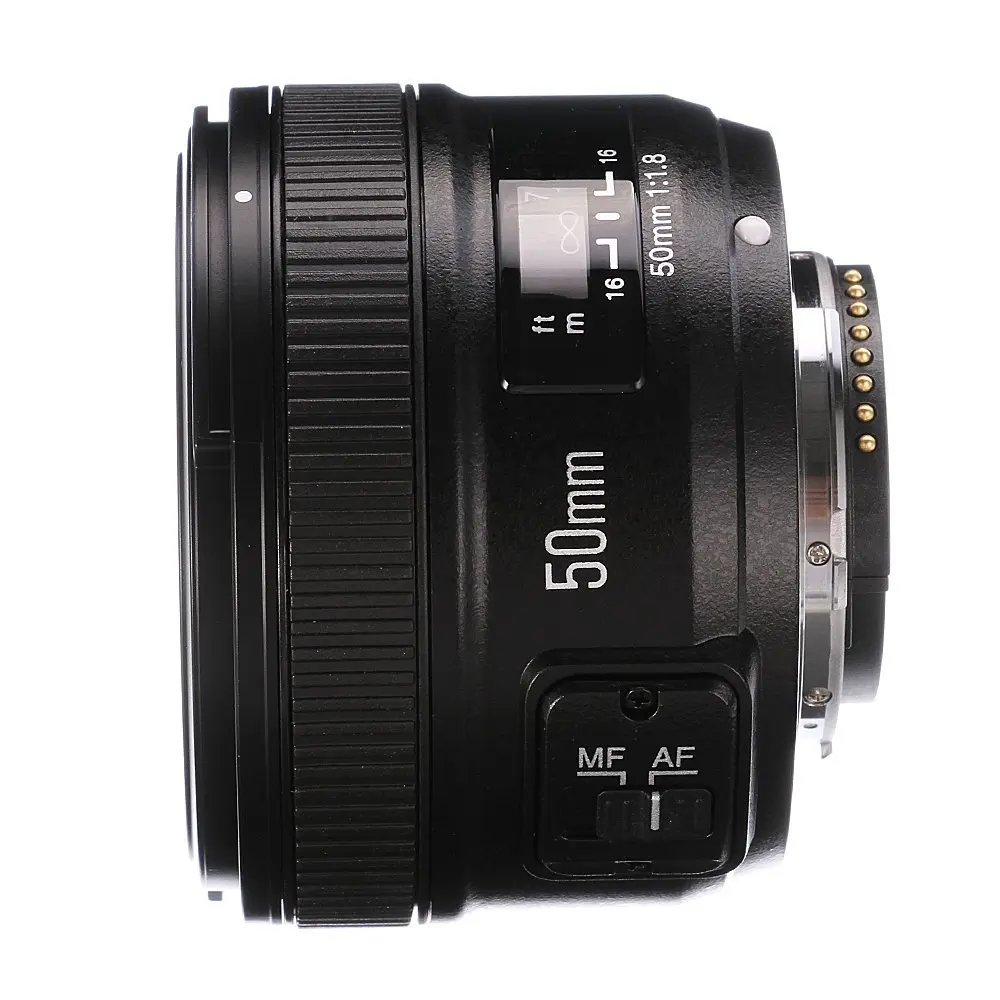 YONGNUO YN50MM F1.8 большая апертура Автофокус Объектив YN 50 мм для Nikon f1.8 50 мм Объективы для фотоаппаратов d7000 d90 d5200 d7200 d750 d610