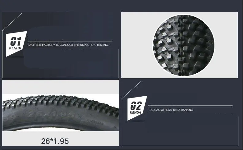 Брендовые шины для горного велосипеда KENDA 26*1 95 внедорожные MTB 1 шт.|mtb tire|bicycle tirebike