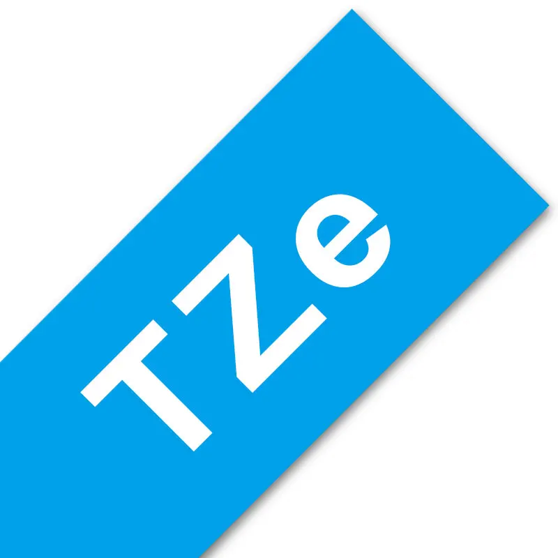 White on Blue Unistar TZe221 совместимый Brother P-touch лента 9 мм* 8 м черный желтый комбинированный набор ламинированных принтеров для изготовления этикеток TZe221 TZ621 - Цвет: White on Blue