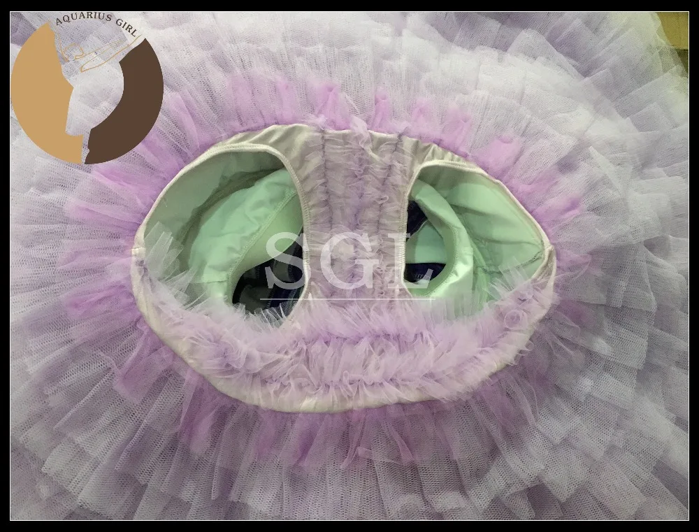 Фиолетовая юбка пачка для взрослых женская профессиональная балетная танцев шоу