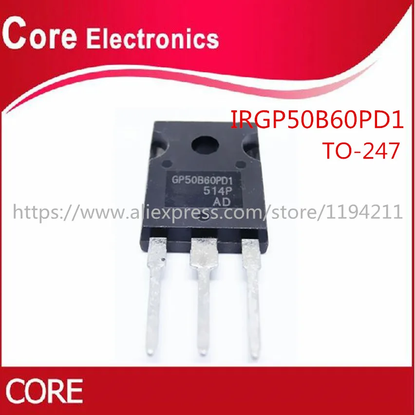 50 шт IRGP50B60PD1 TO 3P IRGP50B60 247 GP50B60PD1|Интегральные схемы| |