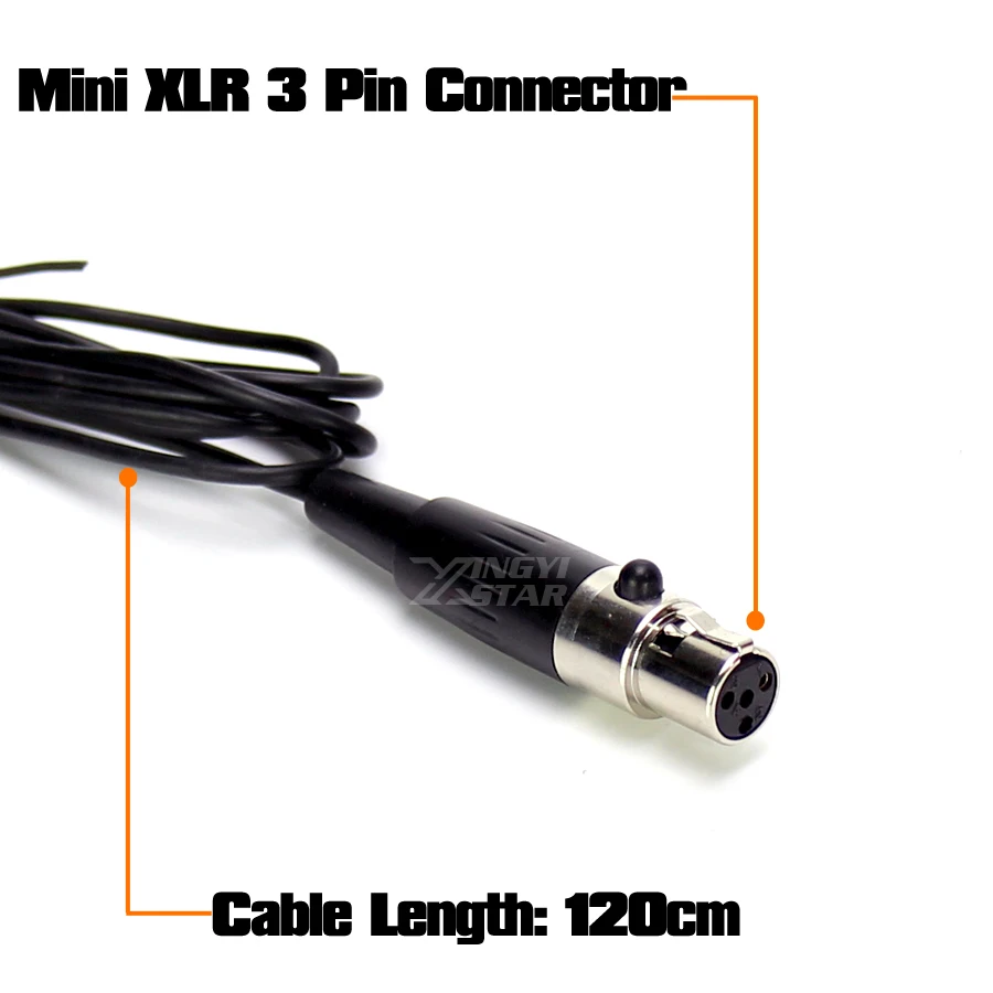 Мини XLR 4 Pin TA4F одиночный ушной микрофон гарнитура для SHURE беспроводной Bodypack