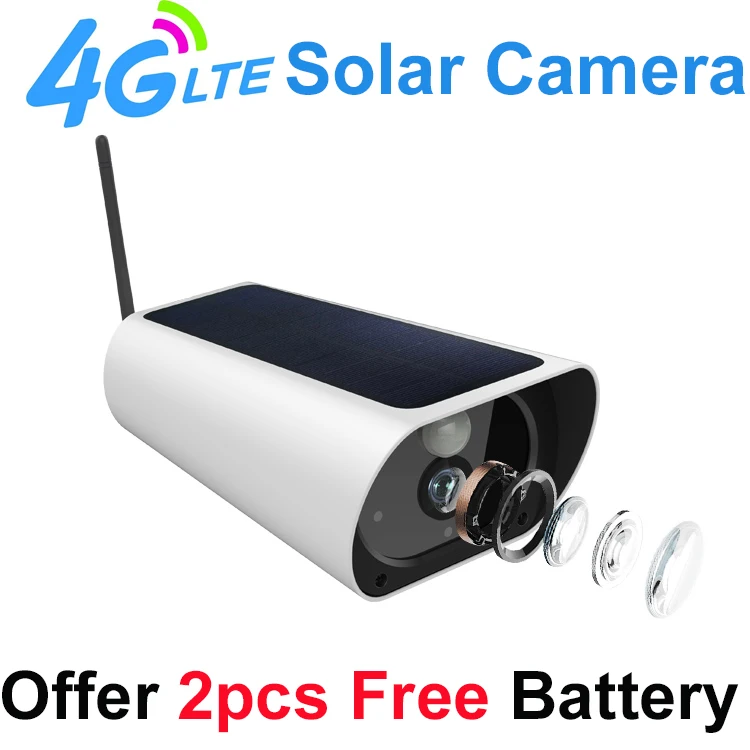 Outdoor 4G Solar Camera CCTV Video Security Surveillance GSM SIM Card WiFi Camera From LEEKGOVISION Factory