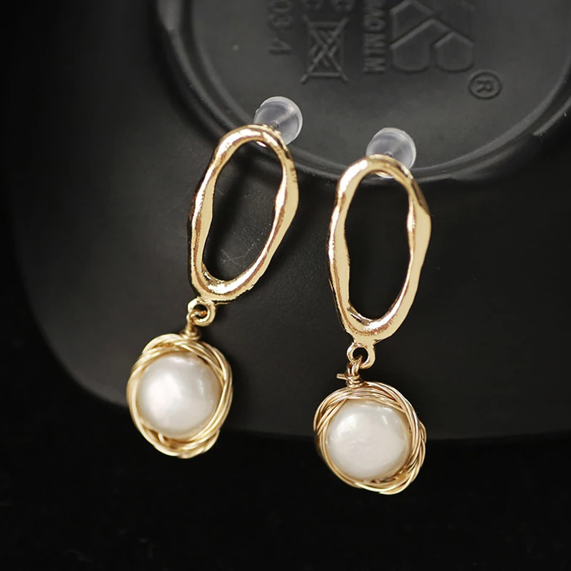Серьги для Для женщин настоящий жемчуг Jewelry Роскошный натуральный серьги