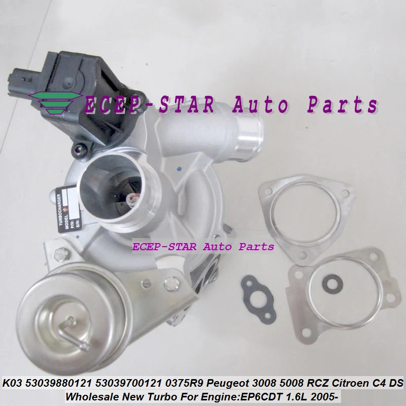 Турбокомпрессор K03 0121 53039880121 53039700121 для Peugeot 207 308 3008 RCZ Citroen DS 3 C4 EP6DT EP6CDT 5008 л THP |