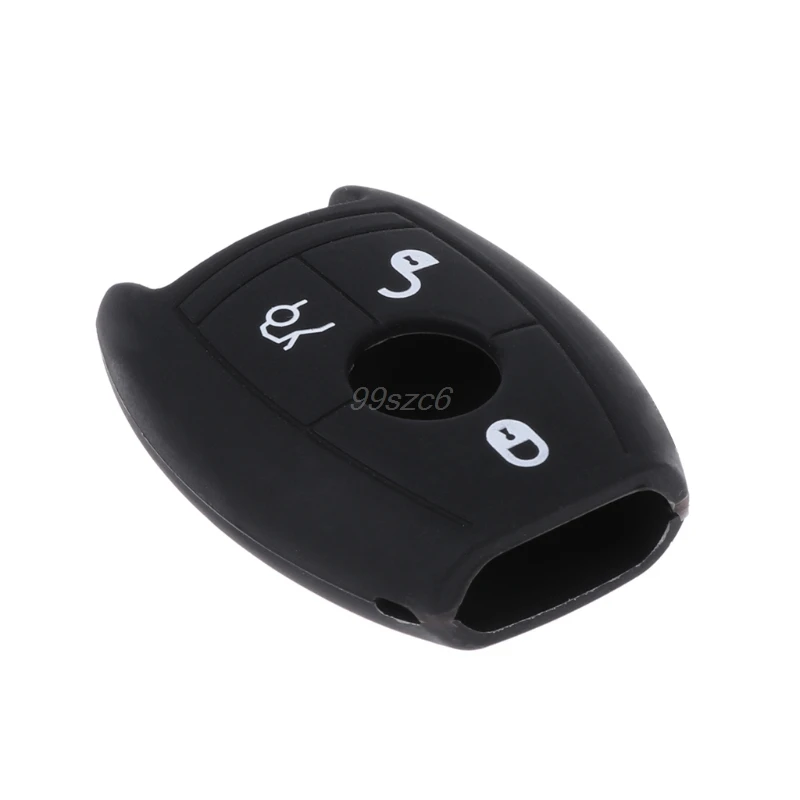 3 кнопки силиконовый автомобильный чехол для брелка с ключом Mercedes Benz W203 204 210 211 AMG