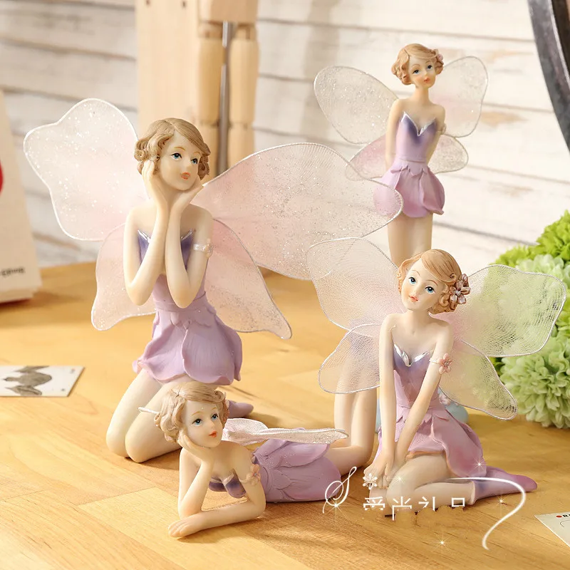 Birthday Wedding Gifts Resin Crafts Home Decoration Miniature Fairy Figurines Gift Free Shipping | Дом и сад
