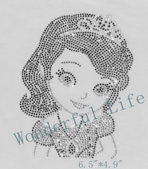 Бесплатная доставка 6 4 &quotПринцесса София (София) гладить на стразы передачи