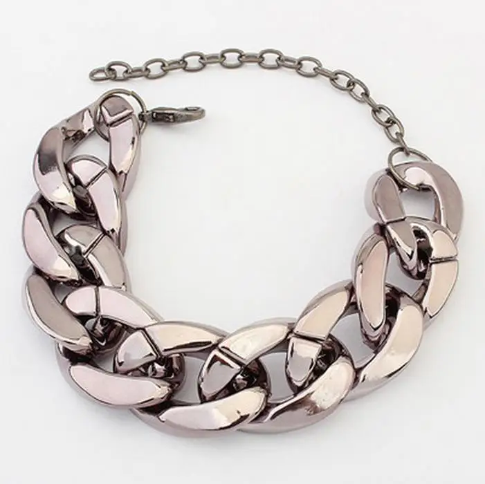 Модные Винтажные Ювелирные изделия подходящие ко всему грубые цепи золотые