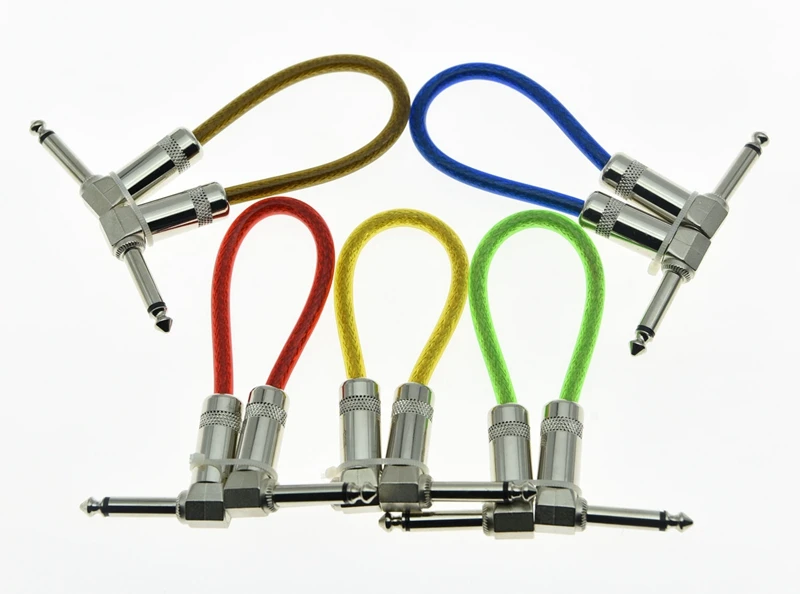 KAISH прозрачный синий 20 см моногитарный эффект педаль плата патч-кабель эффекты