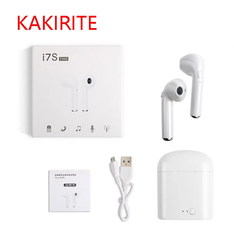 KAKIRITE i7s TWS беспроводные наушники Bluetooth 5 0 вкладыши стерео гарнитура для samsung Xiaomi