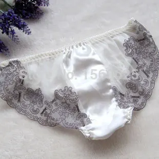 Качественные однотонные женские трусики из чистого шелка 100% шелк тутового
