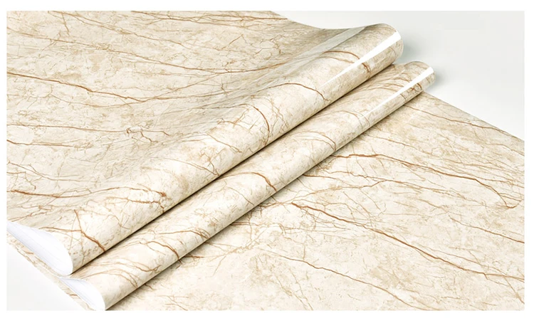 80cm Kitchen oil stickers self-adhesive marble pattern waterproof cabinet stove countertop wallpaper desktop bathroom renovation