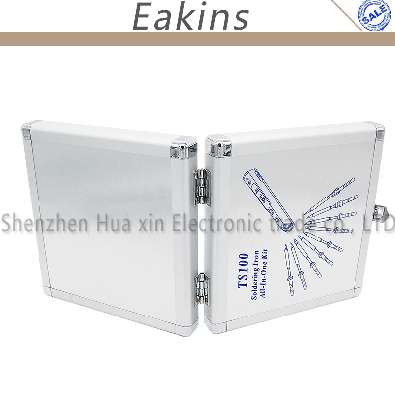 Aluminium Package Storage Box Dedicated TS100 65W Mini Programmable Smart Digital LCD Adjustable Temperature Electric Soldering |