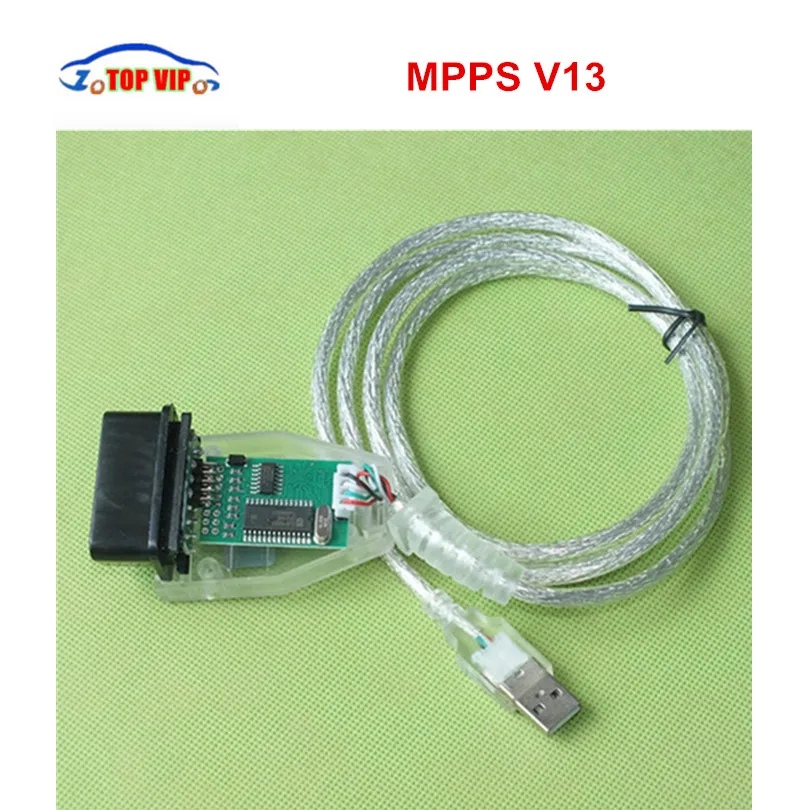 10 шт. MPPS V13.02 V13 K МОЖЕТ Flasher чип тюнинг ЭКЮ программист REMAP OBD2 OBDII диагностический USB
