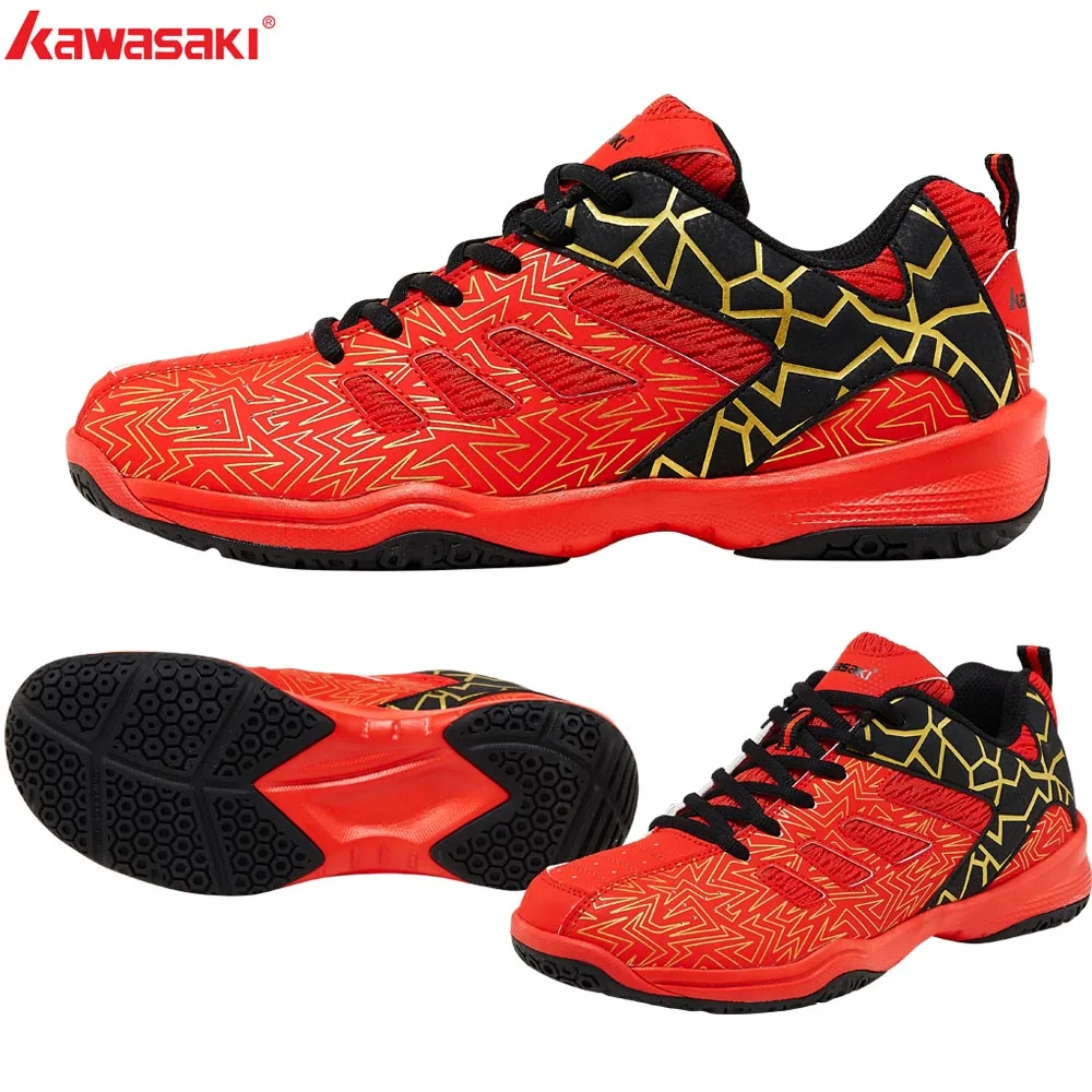 Kawasaki, спортивные мужские кроссовки, обувь для бадминтона, Zapatillas, резиновая, противоскользящая, для помещений, спортивная обувь для мужчин, женщин, K-075
