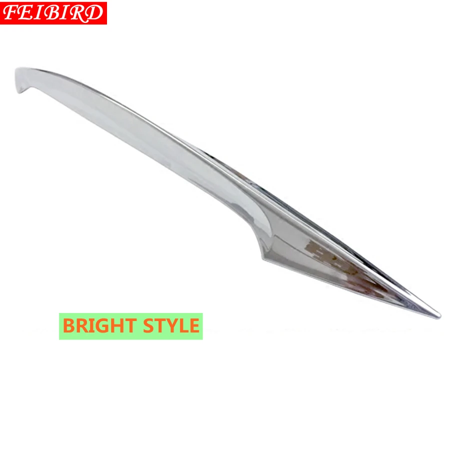 BRIGHT SILVER STYLE ABS Авто Стайлинг эффект задний спойлер крышка багажника отделка люка набор для Ниссан Qashqai J11 - Цвет: BRIGHT SILVER STYLE