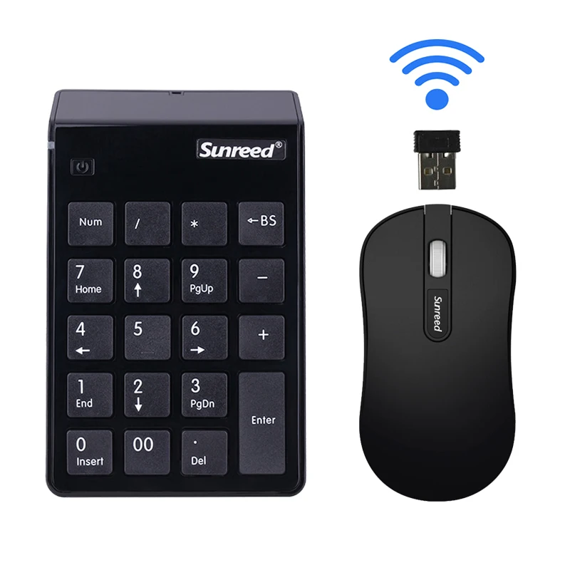 Мини цифровая клавиатура 2 в 1 и оптическая Мышь комбо 4G мини usb офисные ноутбуков