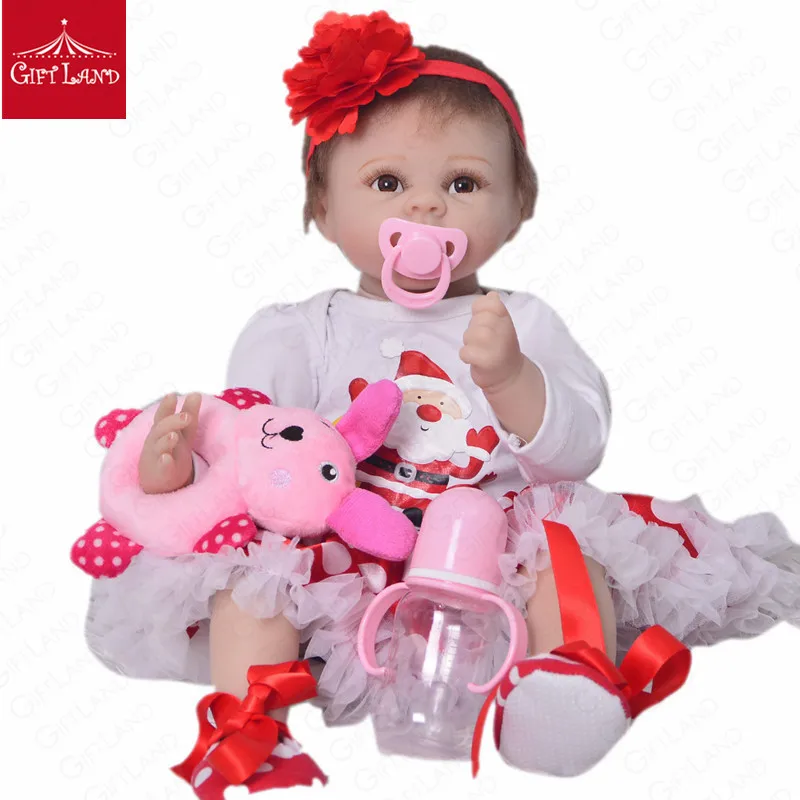 Reborn Baby Doll Мягкие плюшевые игрушки для детей день рождения Рождественский подарок