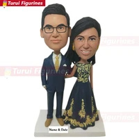 indian bride groom indian personalized wedding cake topper indian custom bobble head indian figurine indian bride indian wedding