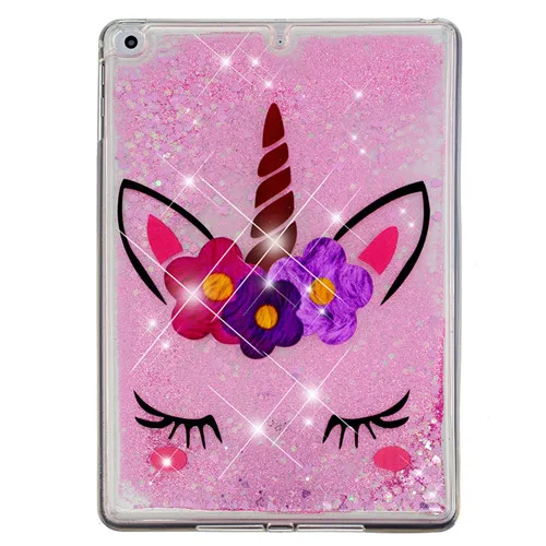 L Wekays для Coque Apple Ipad 9,7 милый Блестящий жидкий силиконовый чехол Fundas для IPad 9,7 дюймов A1822 A1823 чехол - Цвет: L