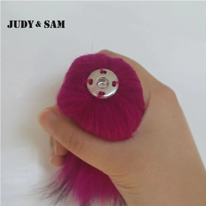 бесплатная доставка уникальный дизайн красочные подлинная ракун меха пом poms