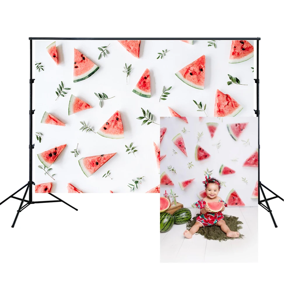 HUAYI One in a Melon фон летние вечерние арбузы для девочек 1 день рождения фрукты фотография фон Настольный Декор w-2062